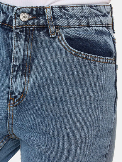 Tazzio Damen Mom Fit Jeans F129