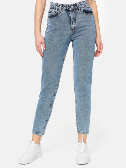 Tazzio Damen Mom Fit Jeans F129