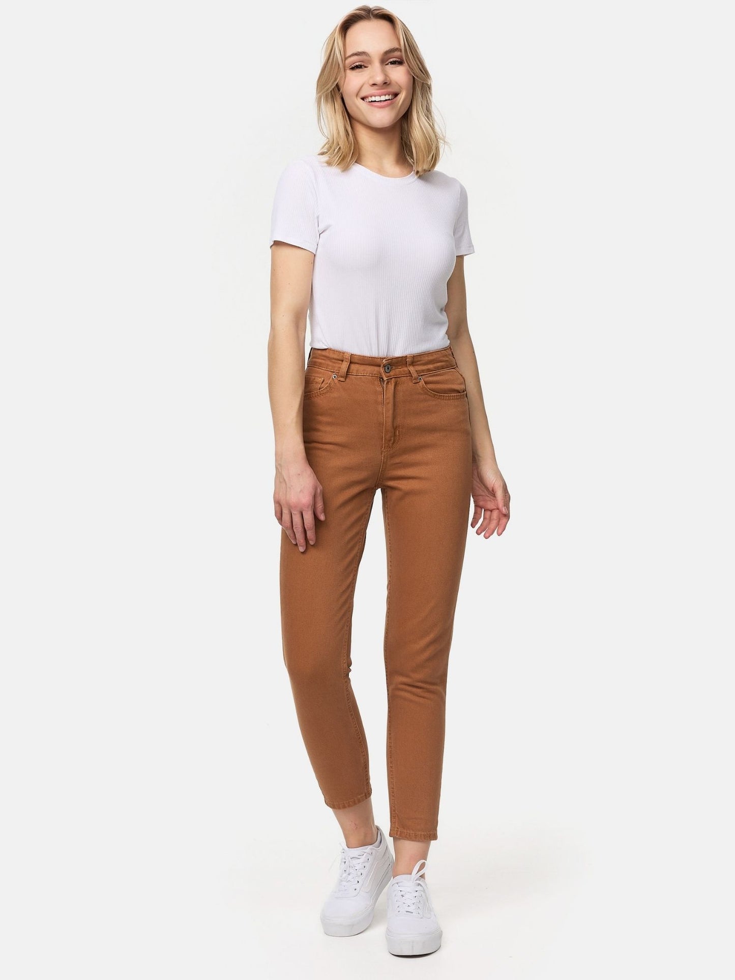 Tazzio Damen Mom Fit Jeans F129