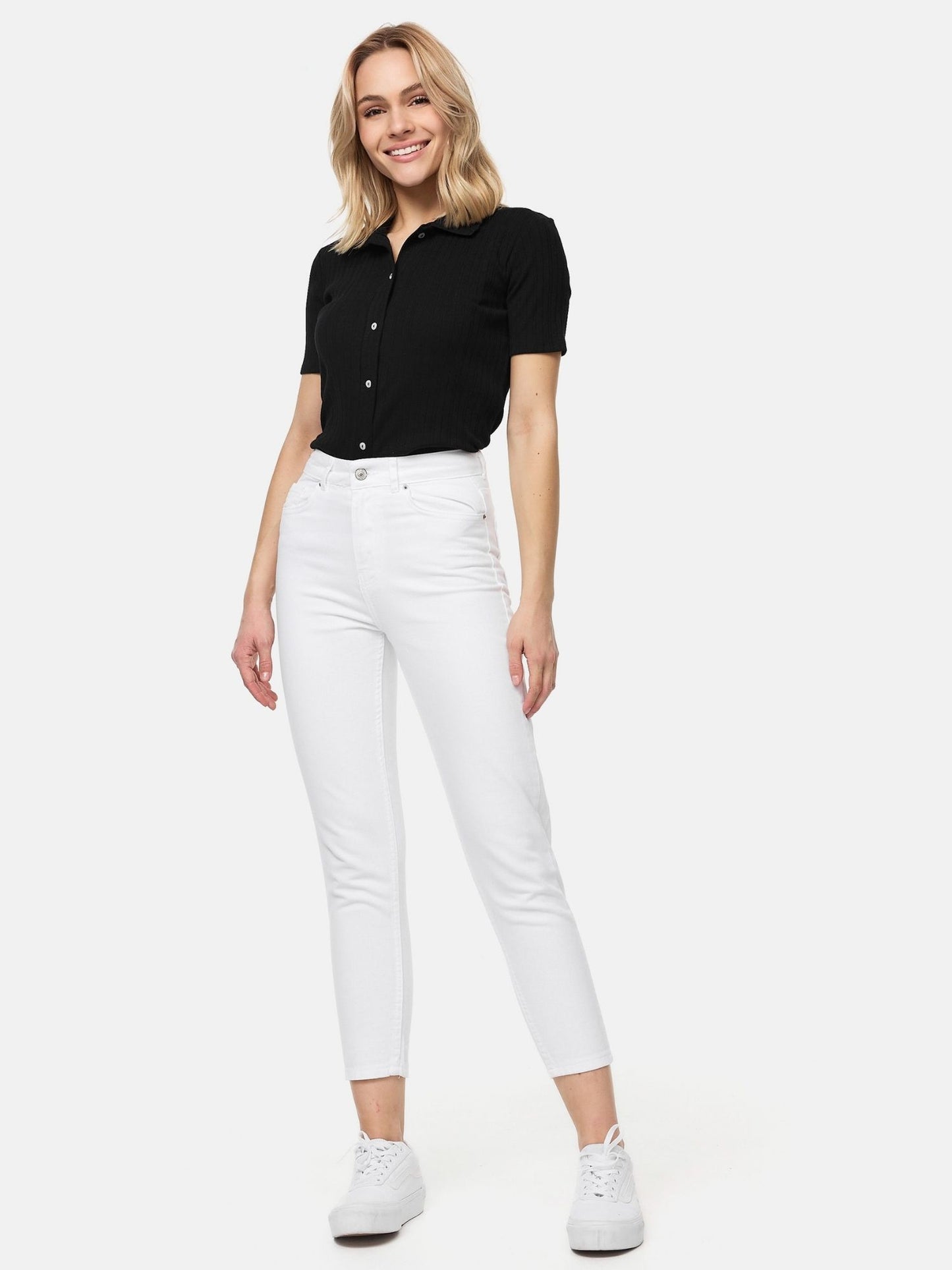 Tazzio Damen Mom Fit Jeans F129