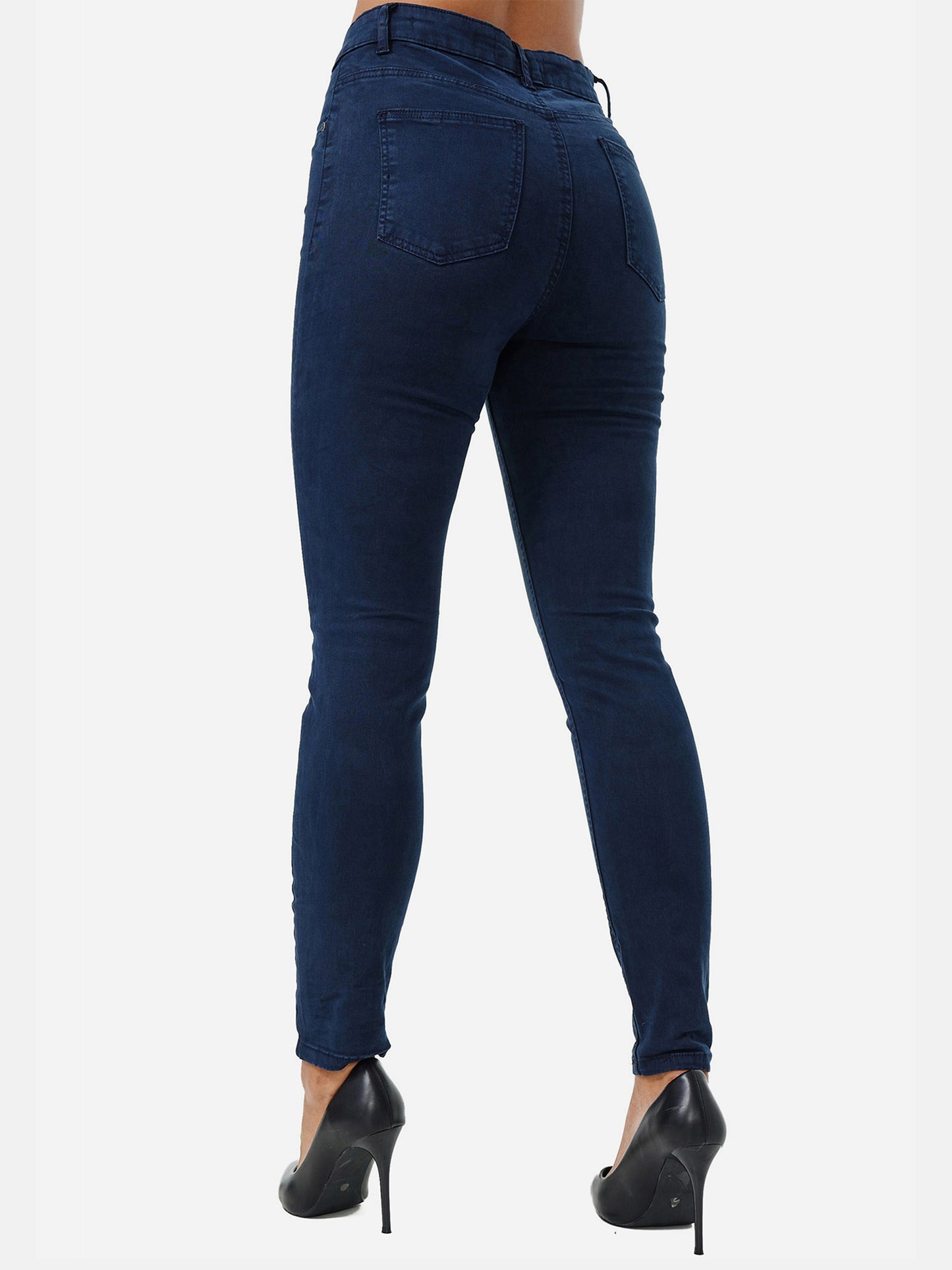 Jean skinny taille haute pour femme Tazzio F133