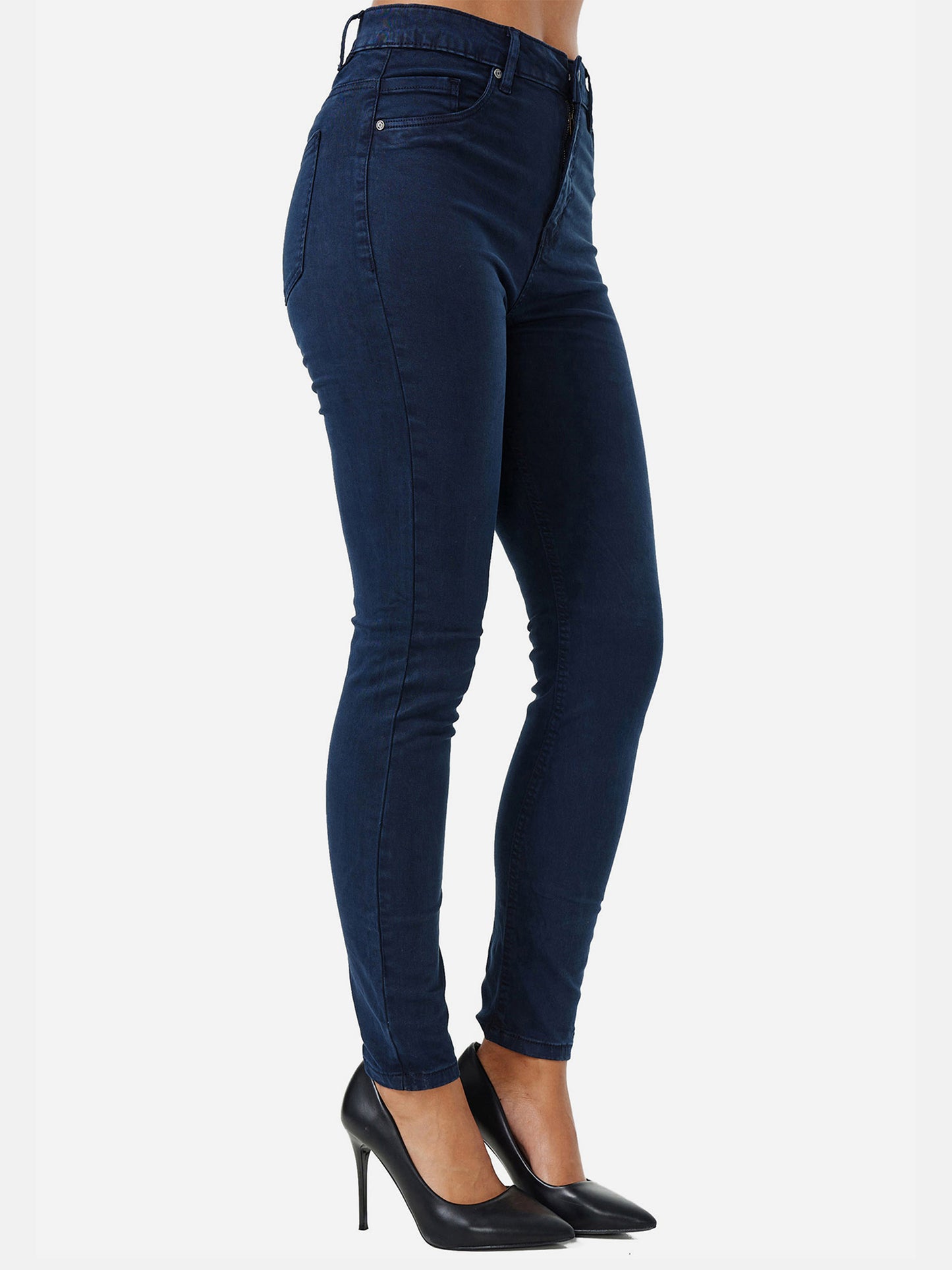 Jean skinny taille haute pour femme Tazzio F133