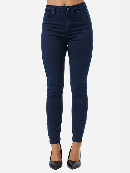 Jean skinny taille haute pour femme Tazzio F133