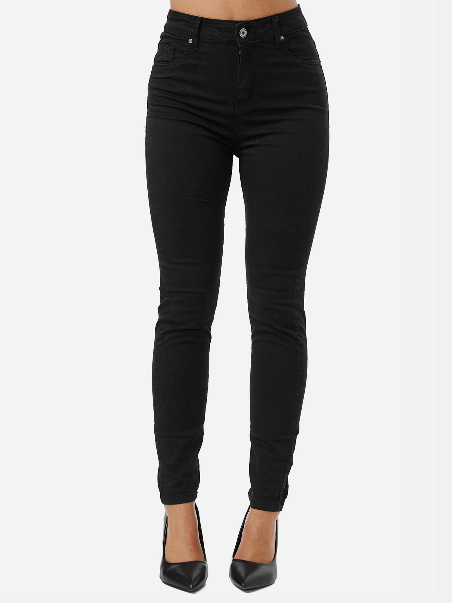 Tazzio Damen Skinny Fit High Rise Jeans F133