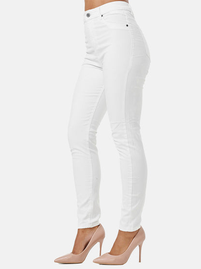 Jean skinny taille haute pour femme Tazzio F133