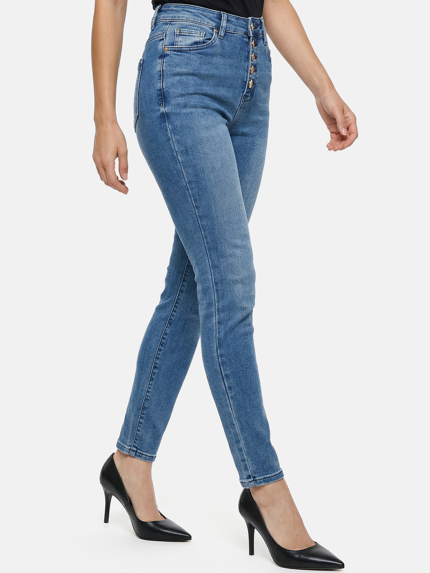 Tazzio Damen Skinny Fit Jeans F136