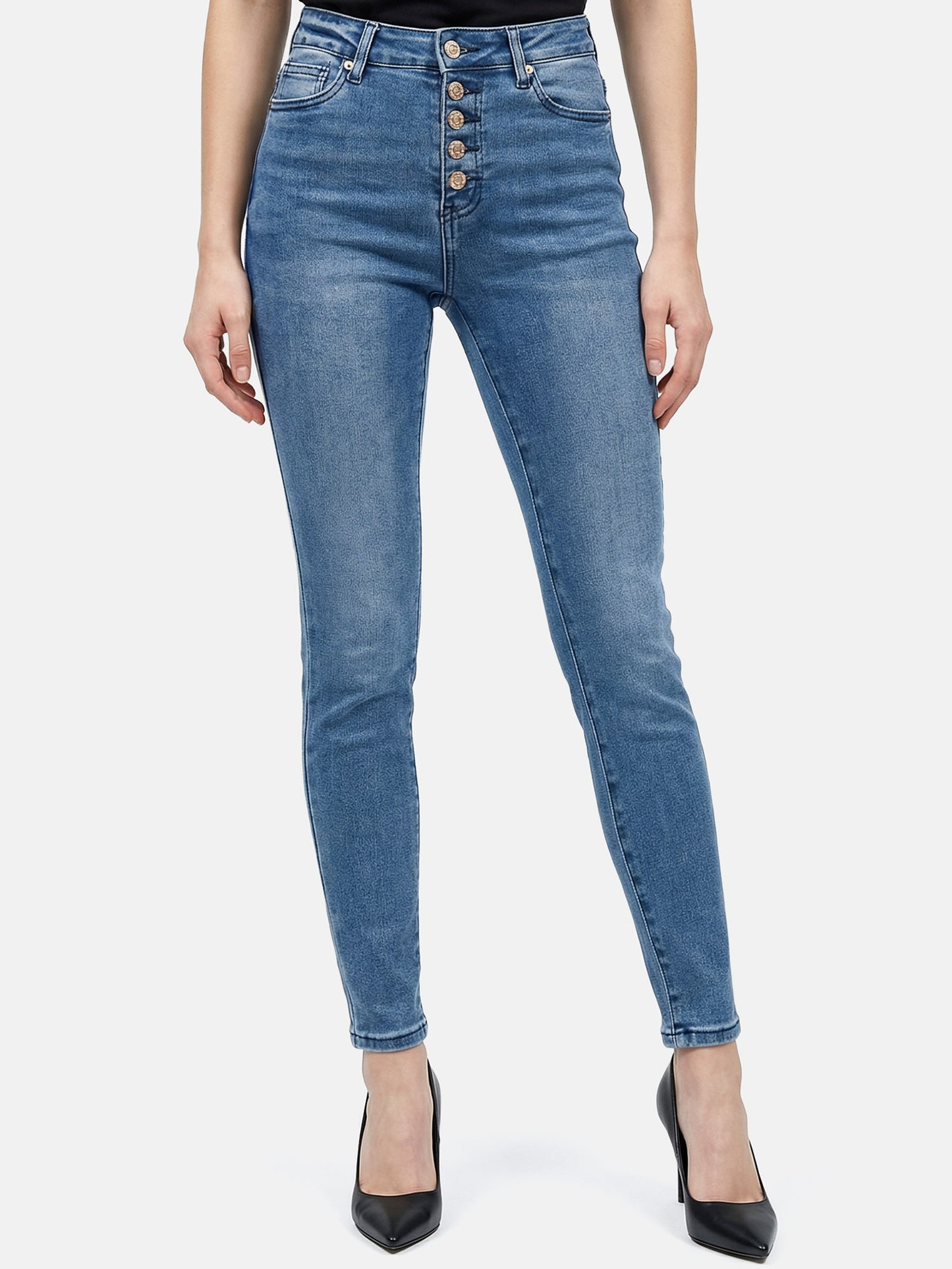 Tazzio Damen Skinny Fit Jeans F136