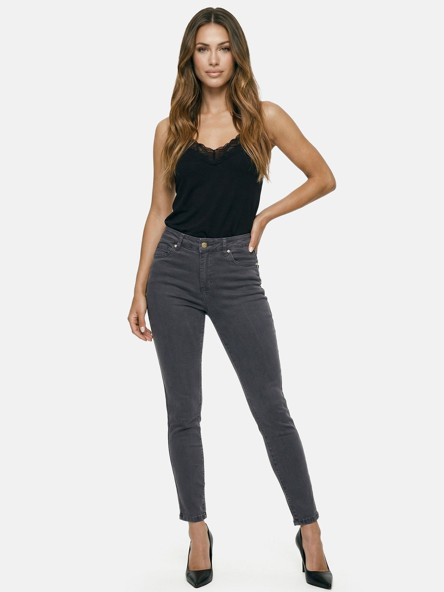 Tazzio Damen Skinny Fit Jeans F138