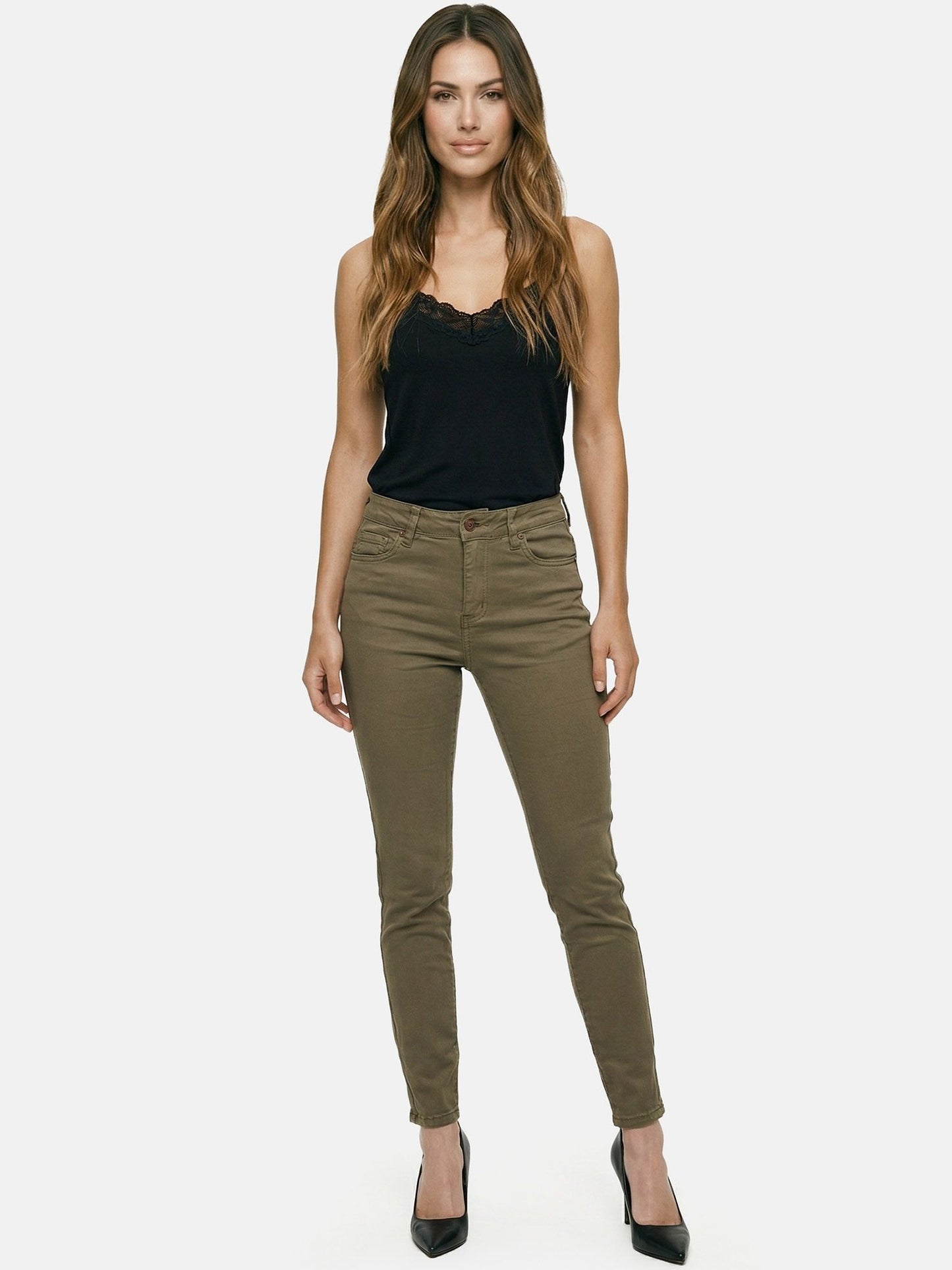 Tazzio Damen Skinny Fit Jeans F138
