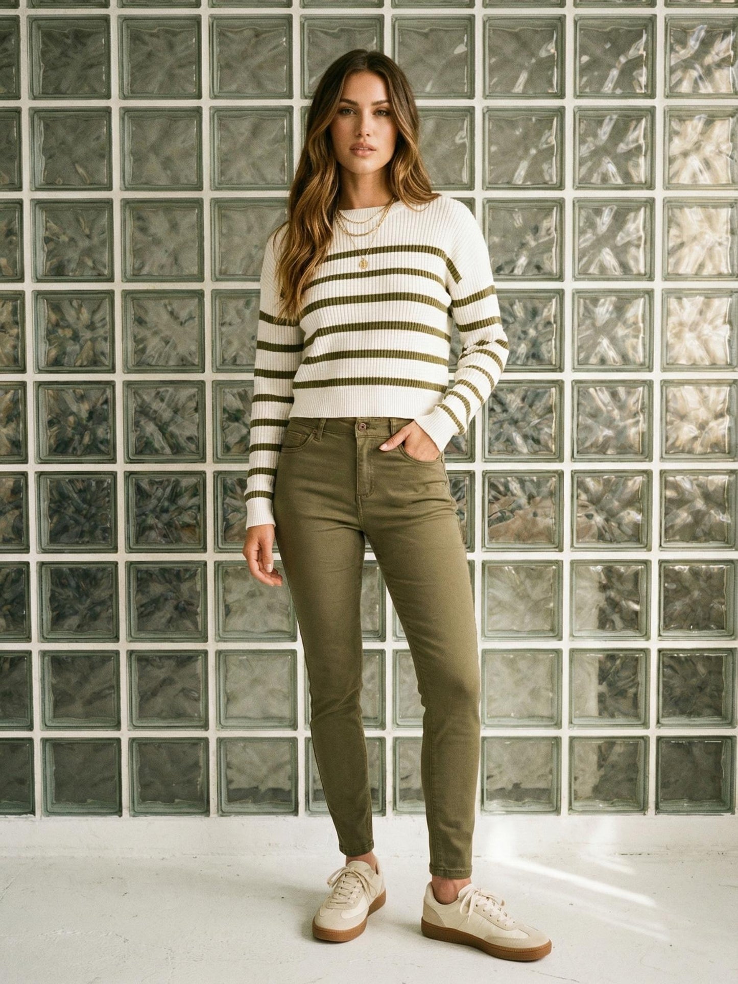 Tazzio Damen Skinny Fit Jeans F138