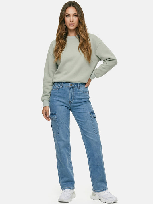 Tazzio Damen Cargo Jeans Regular Fit F143