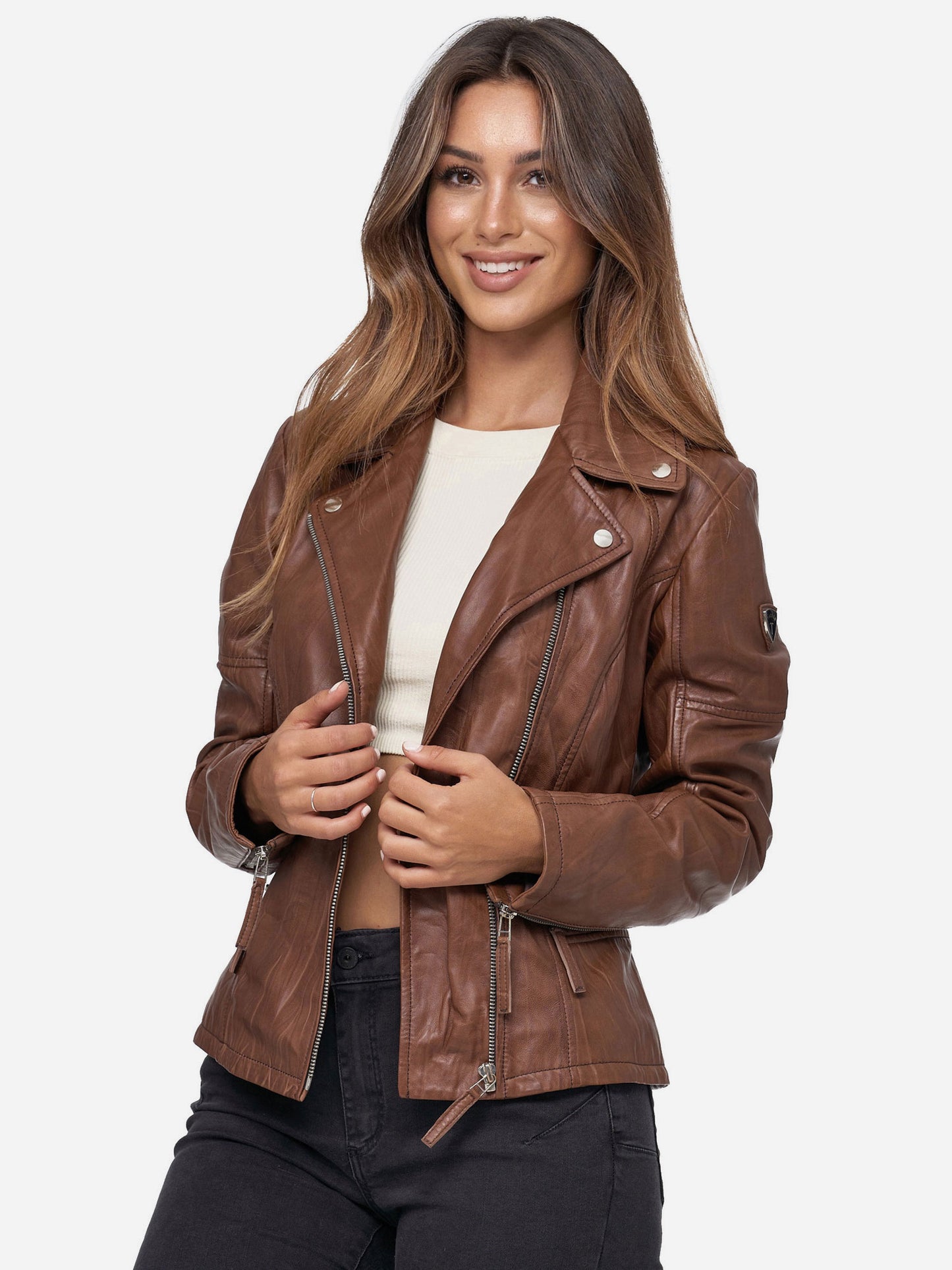Tazzio Damen Lederjacke F501