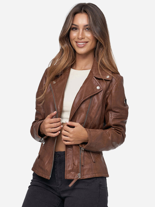 Tazzio Damen Lederjacke F501