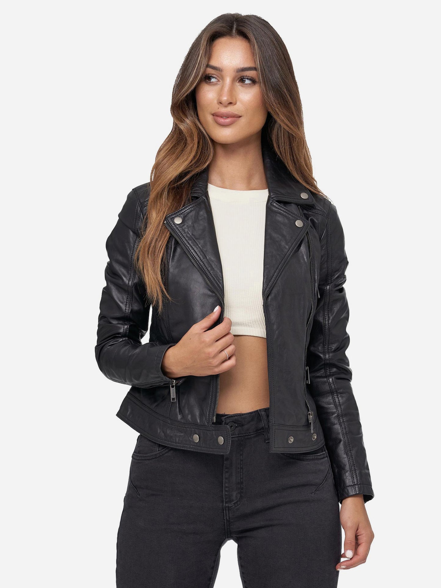 Tazzio Damen Lederjacke F504