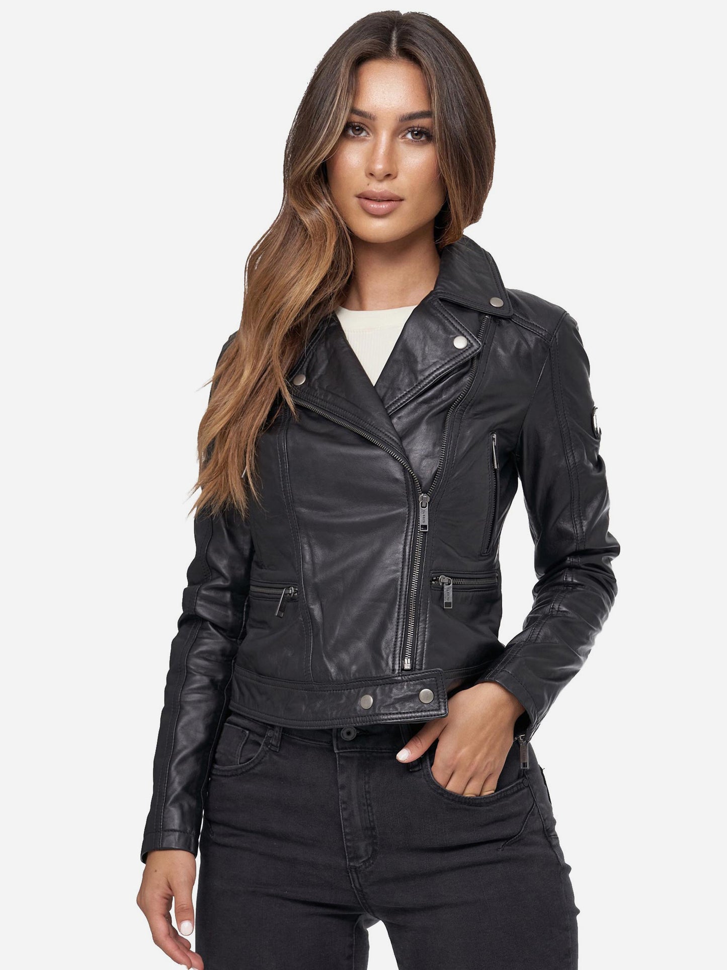 Tazzio Damen Lederjacke F504