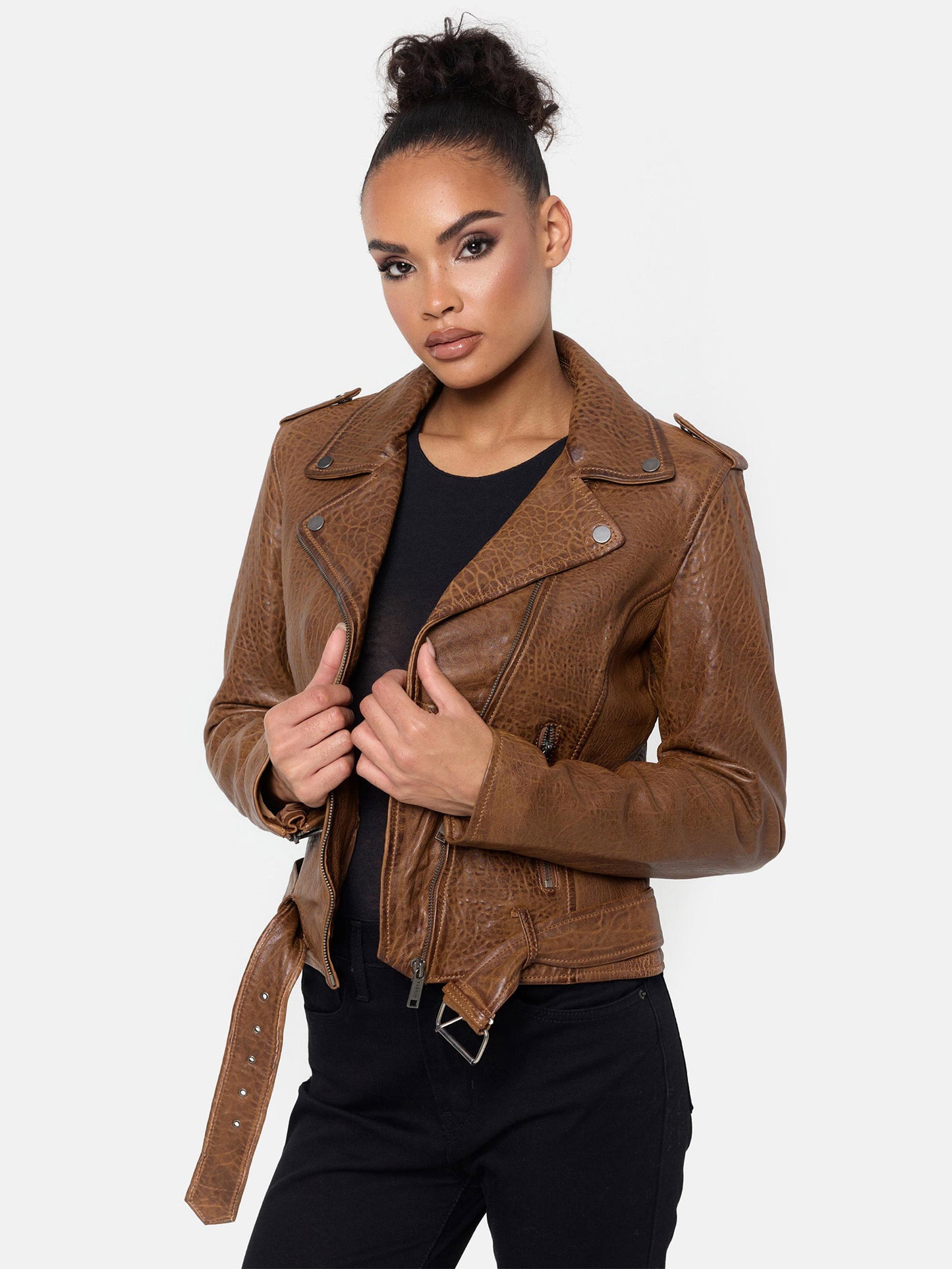 Tazzio Damen Lederjacke F508