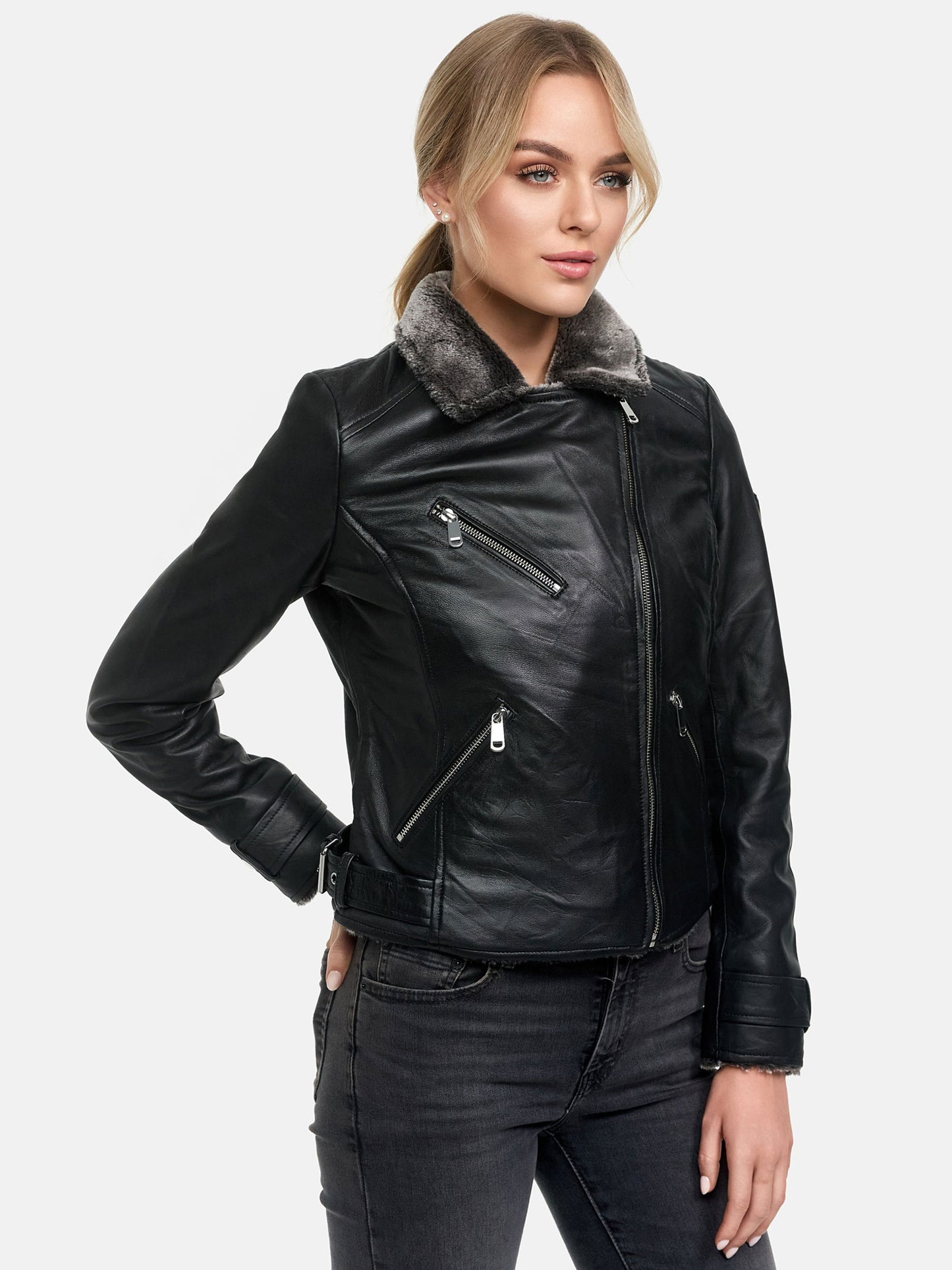 Tazzio Damen Lederjacke F511