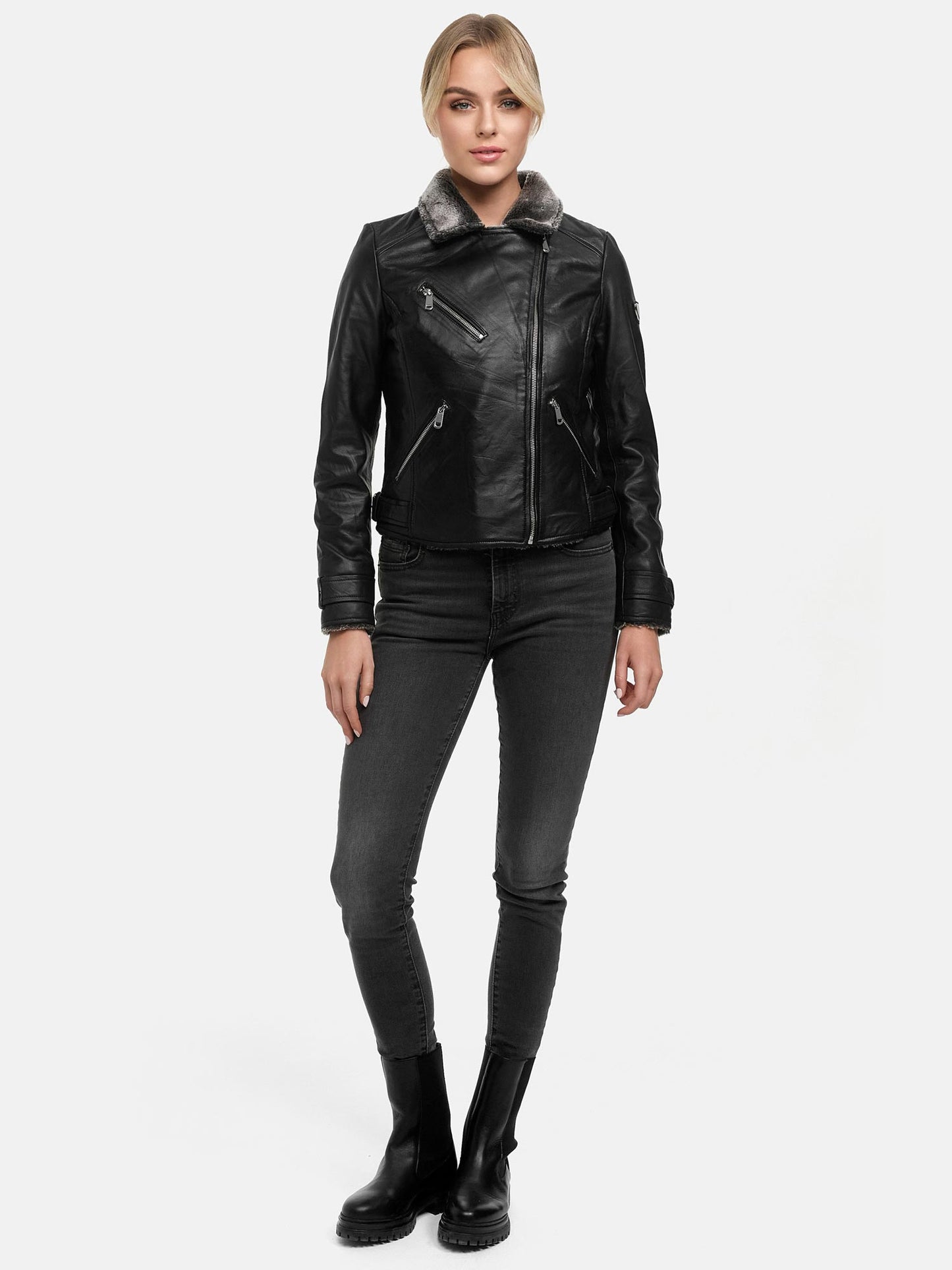 Tazzio Damen Lederjacke F511