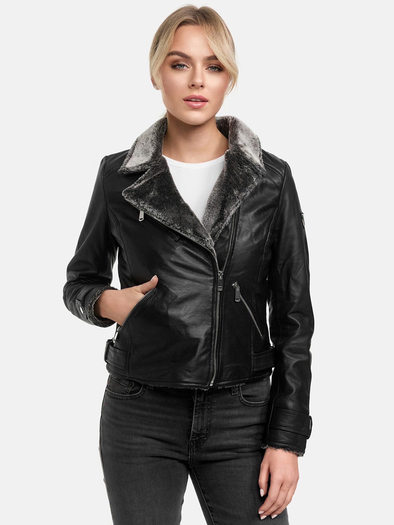 Tazzio Damen Lederjacke F511