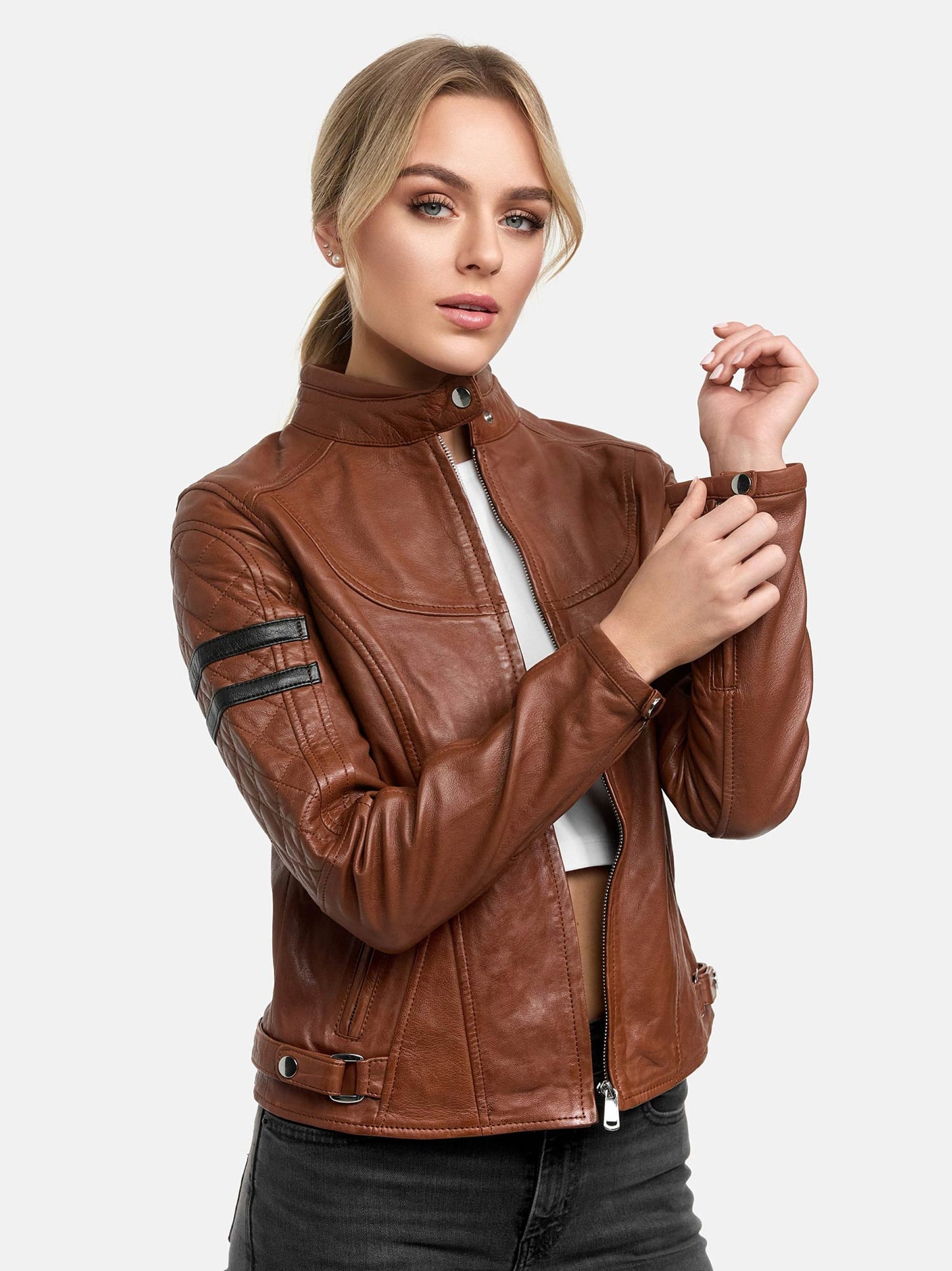 Tazzio Damen Lederjacke F513