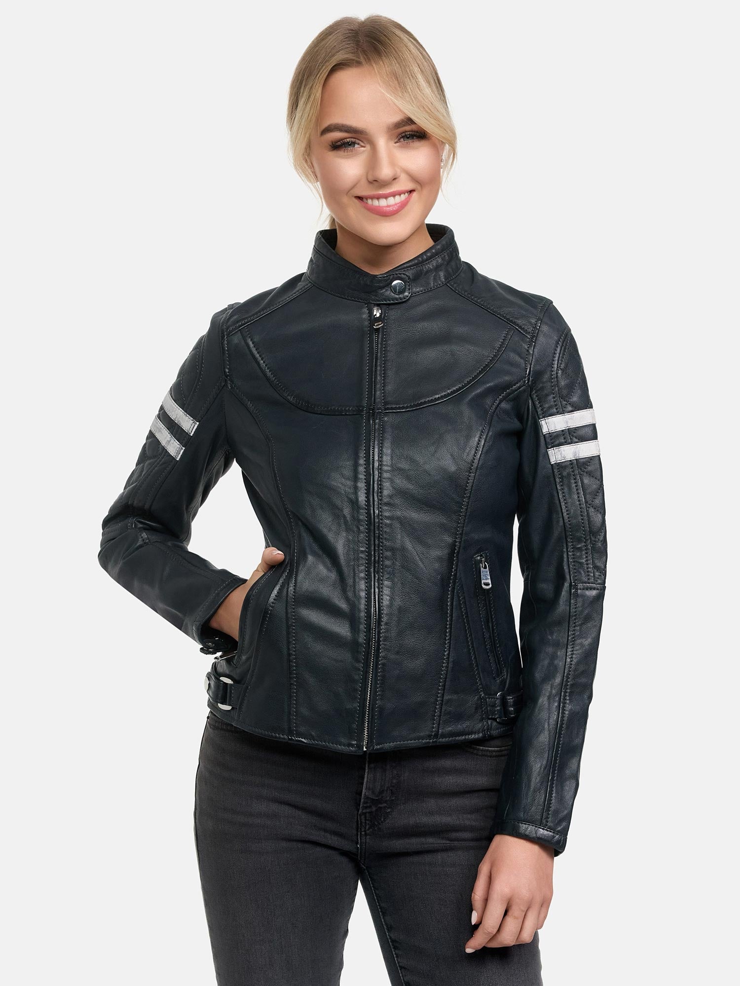 Tazzio Damen Lederjacke F513