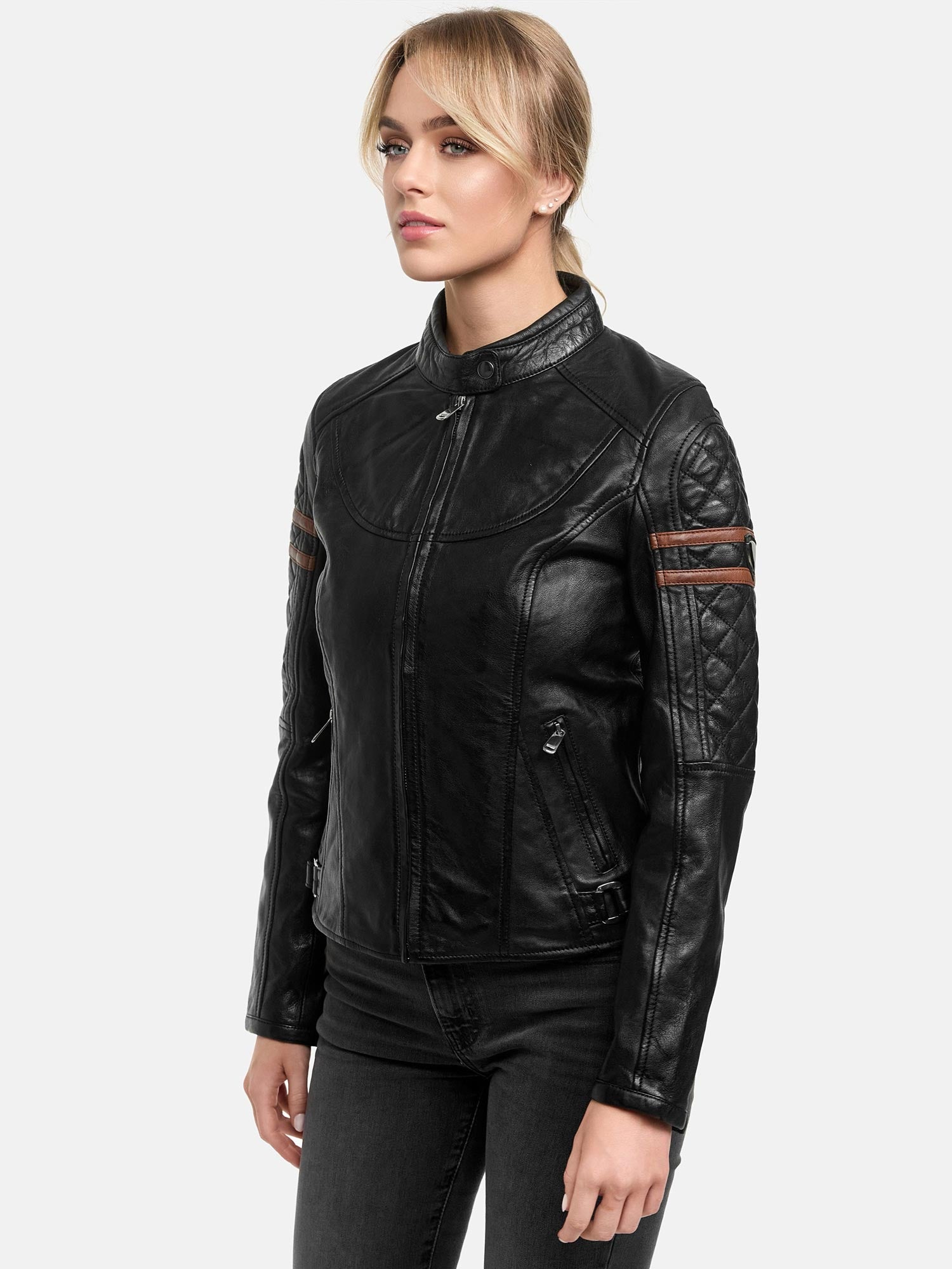 Tazzio Damen Lederjacke F513