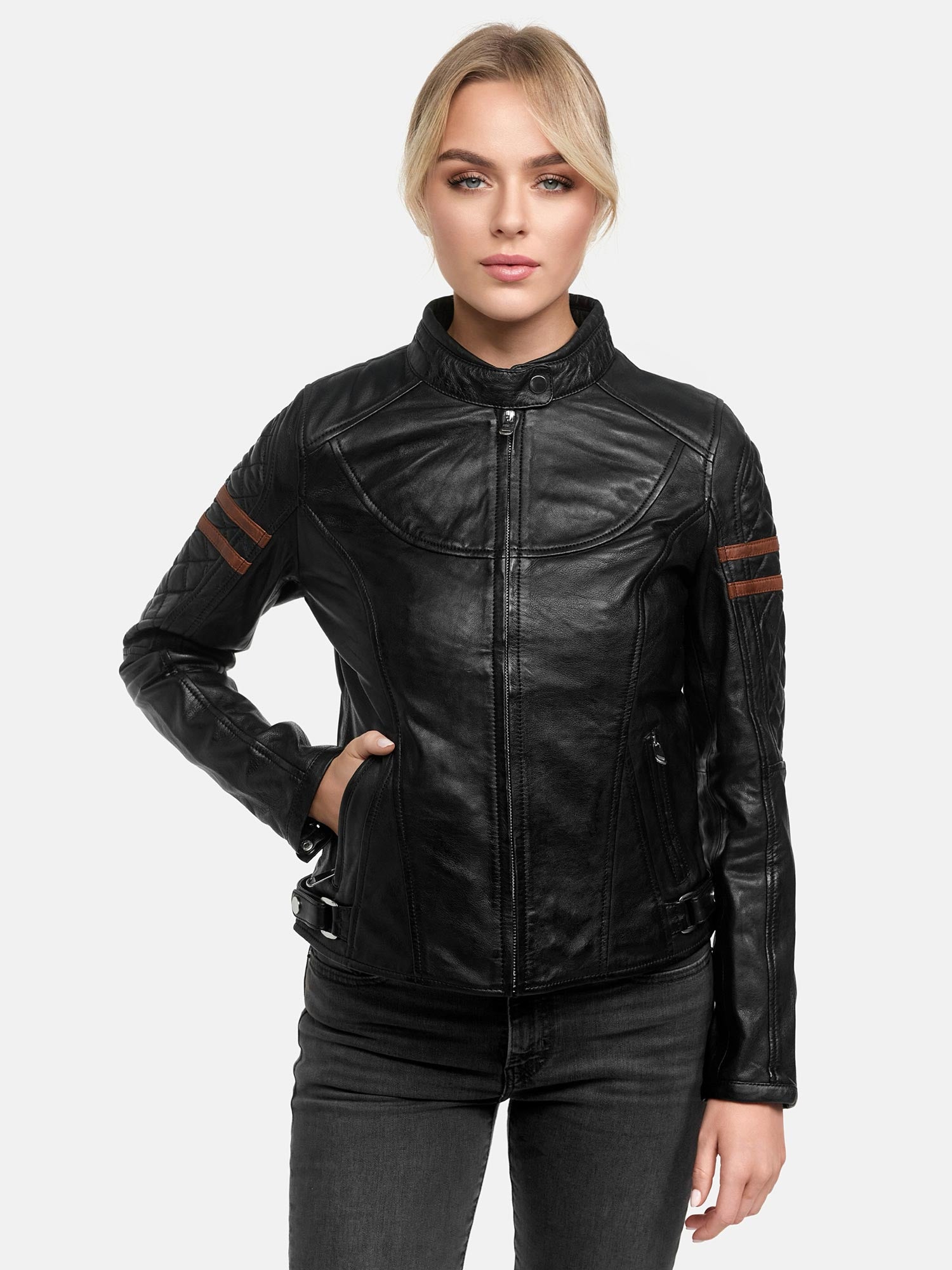 Tazzio Damen Lederjacke F513