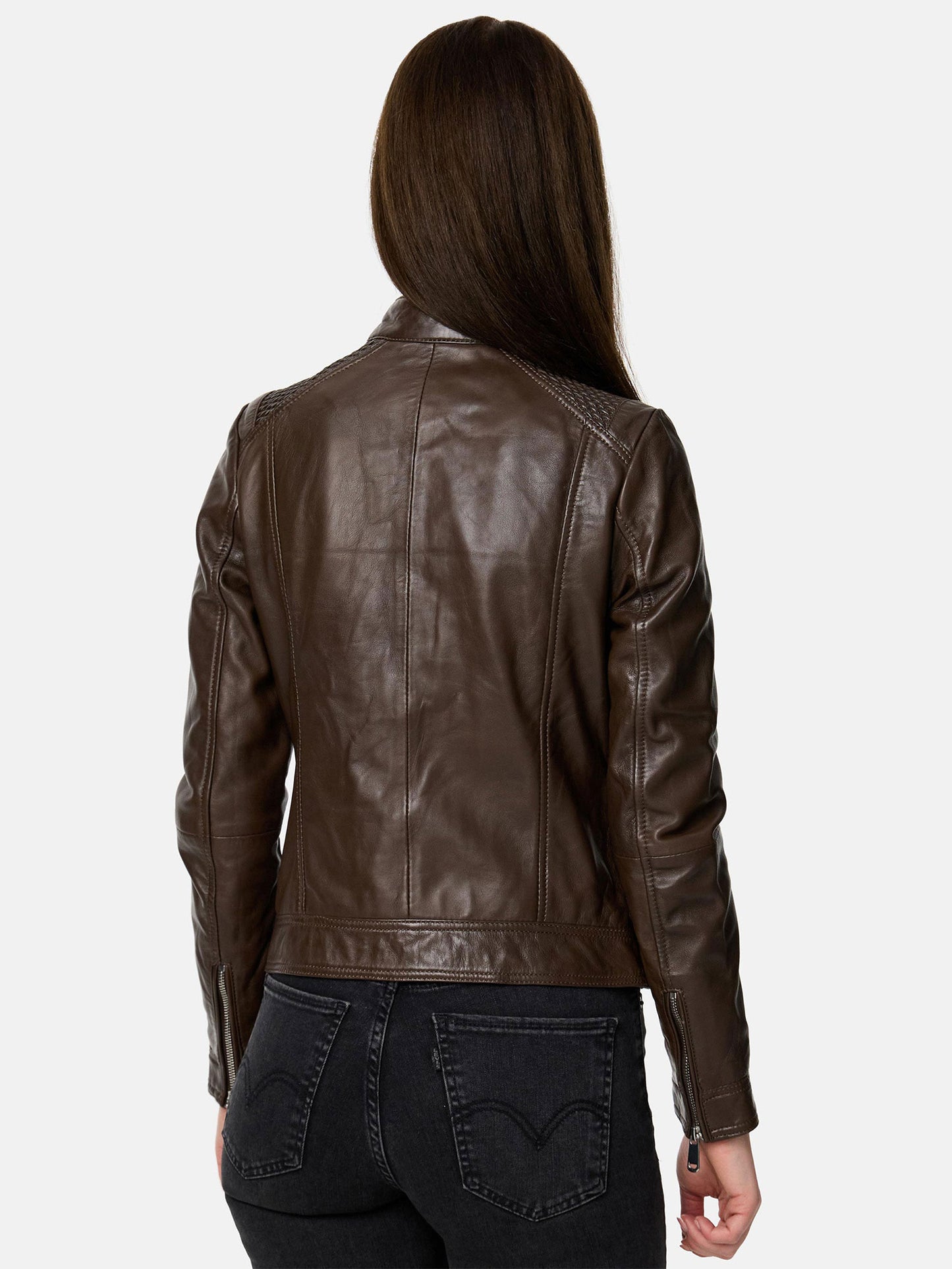 Veste en cuir pour femme Tazzio F520