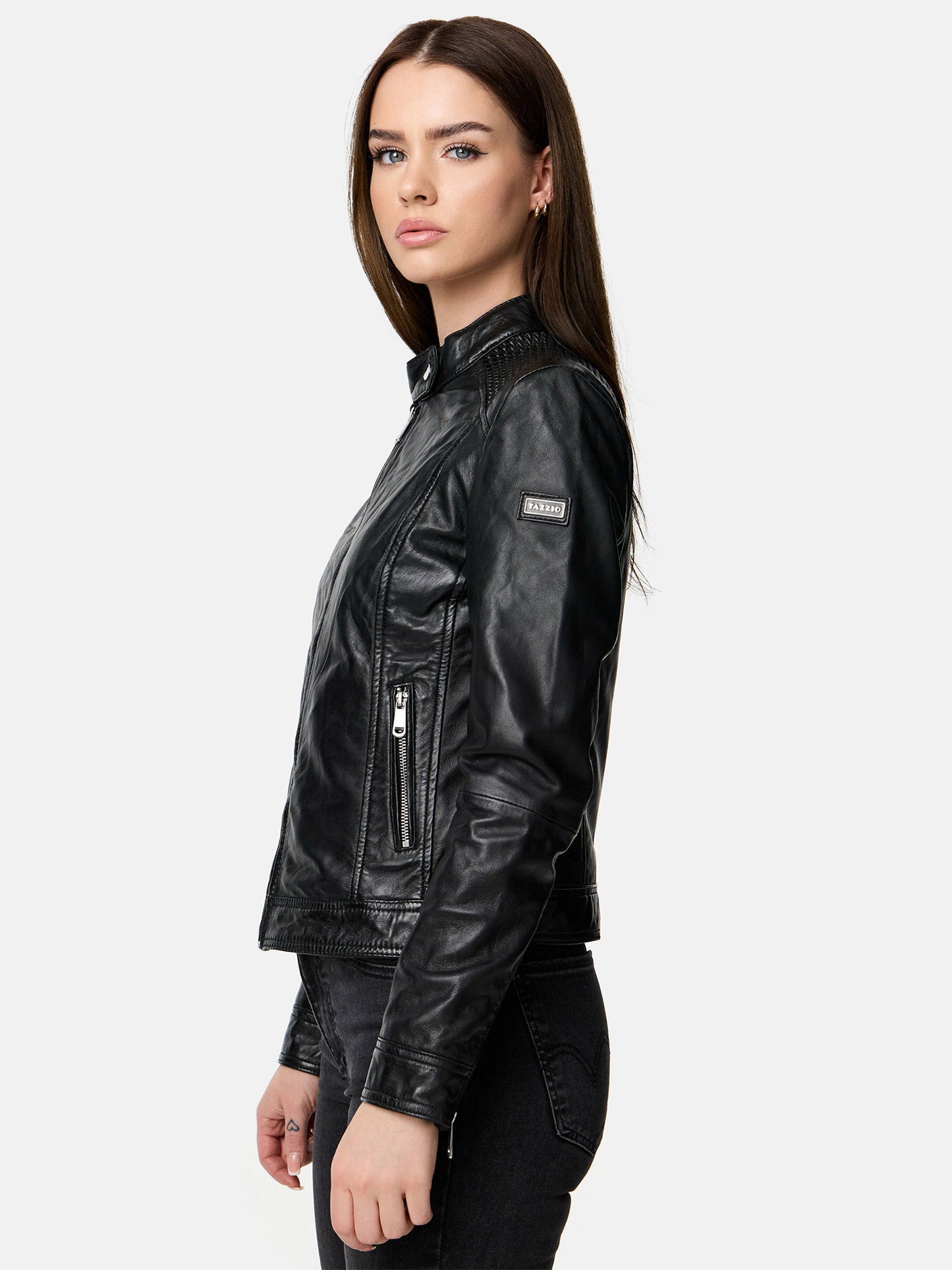 Veste en cuir pour femme Tazzio F520