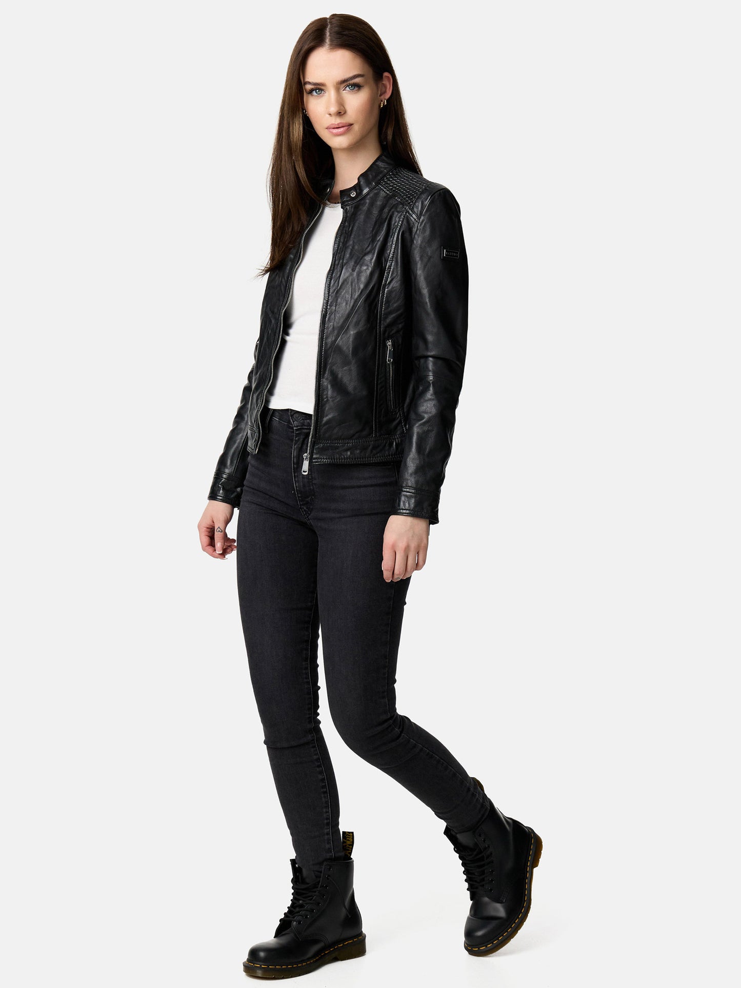 Veste en cuir pour femme Tazzio F520