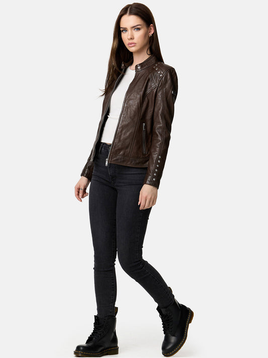 Tazzio Damen Lederjacke F521