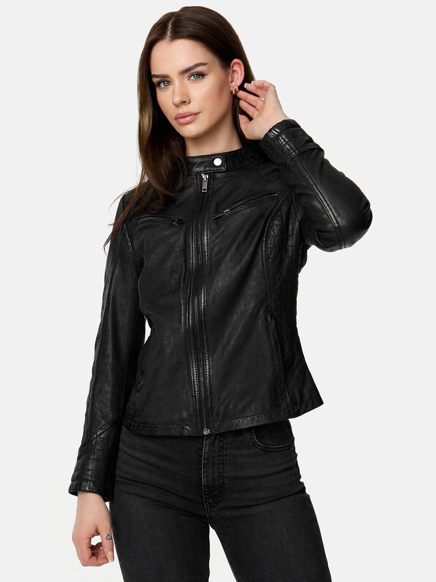 Tazzio Damen Lederjacke F522