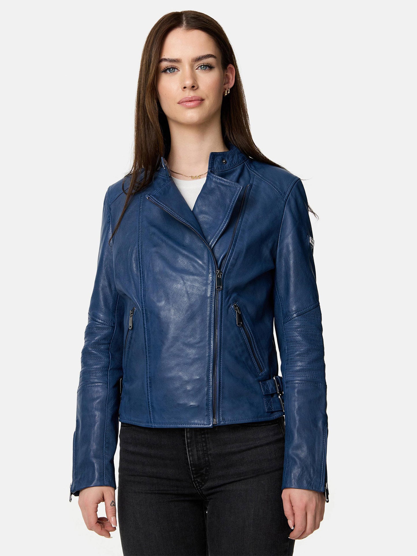Veste en cuir pour femme Tazzio F523