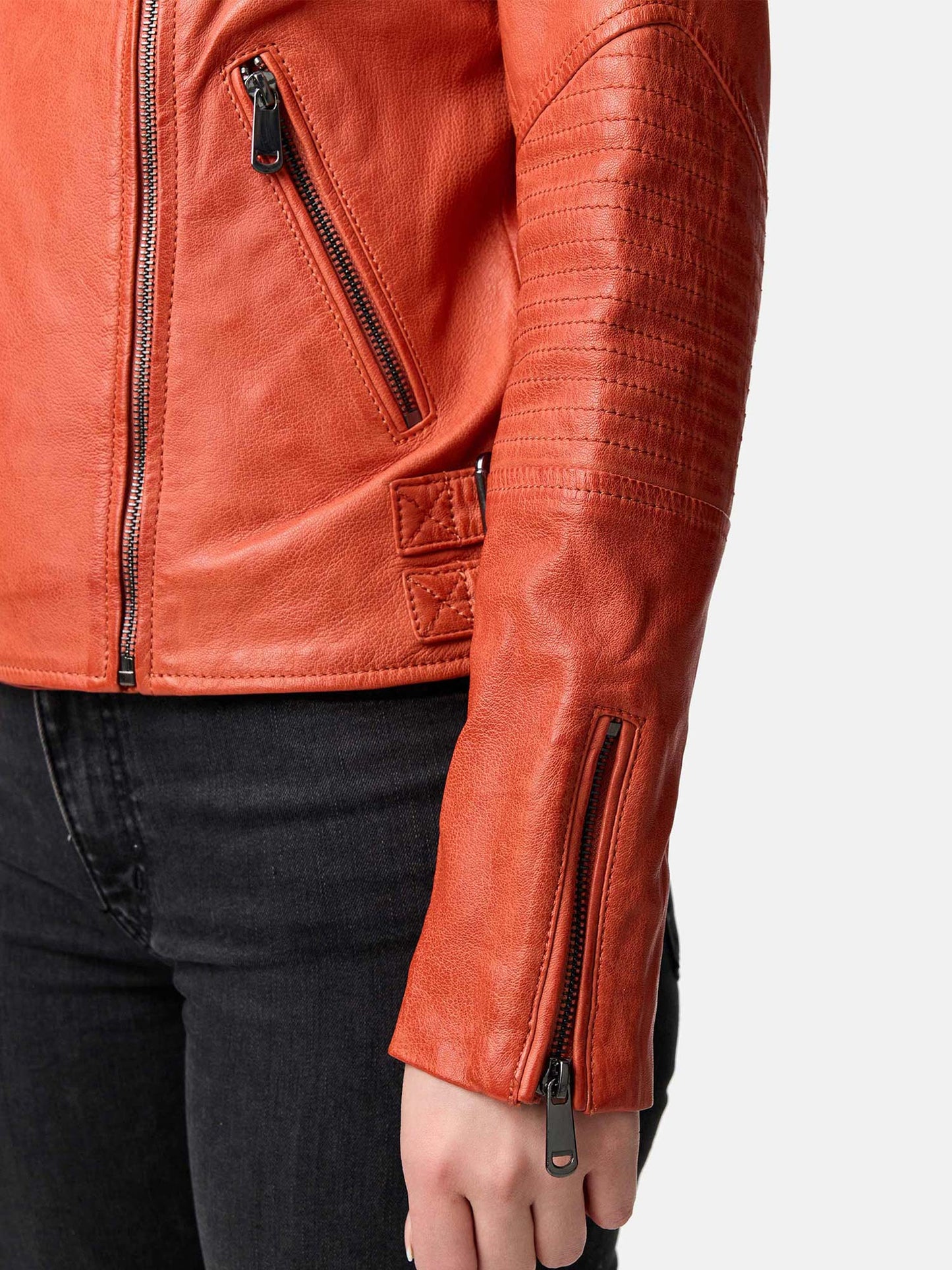 Veste en cuir pour femme Tazzio F523