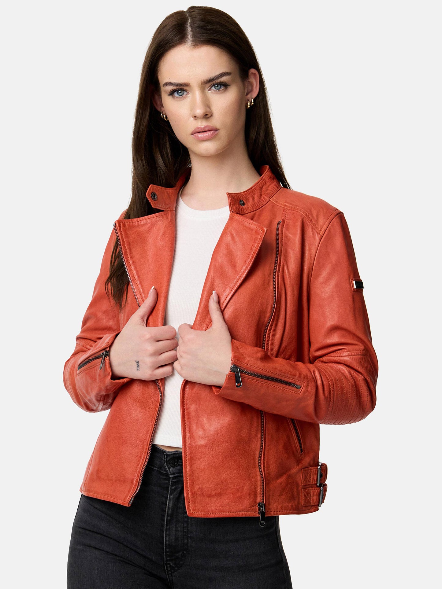 Veste en cuir pour femme Tazzio F523