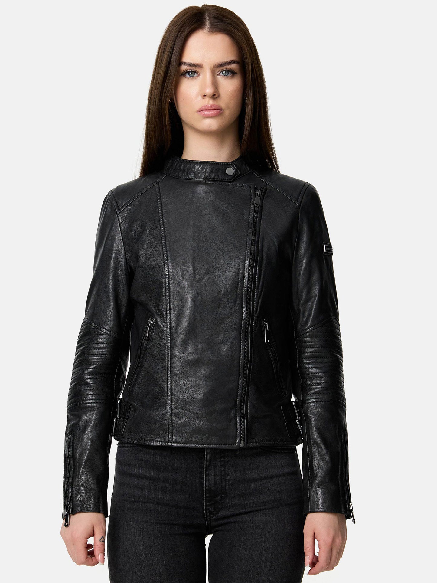 Veste en cuir pour femme Tazzio F523
