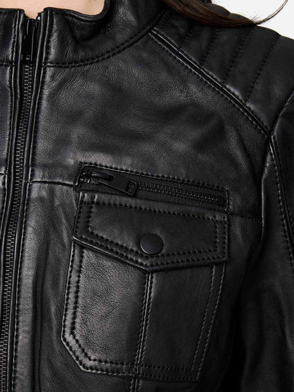 Tazzio Damen Lederjacke F524