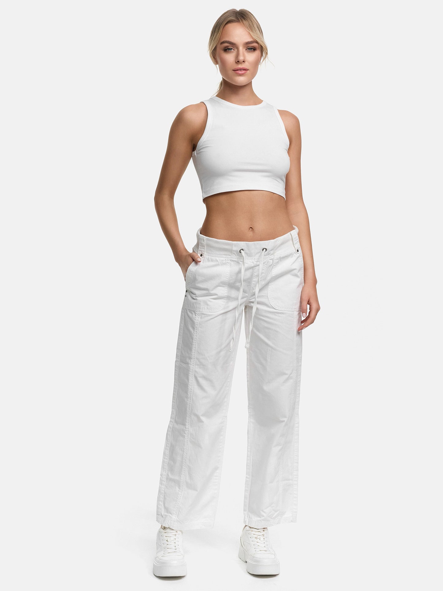Tazzio Damen Stoffhose Straight Fit F601