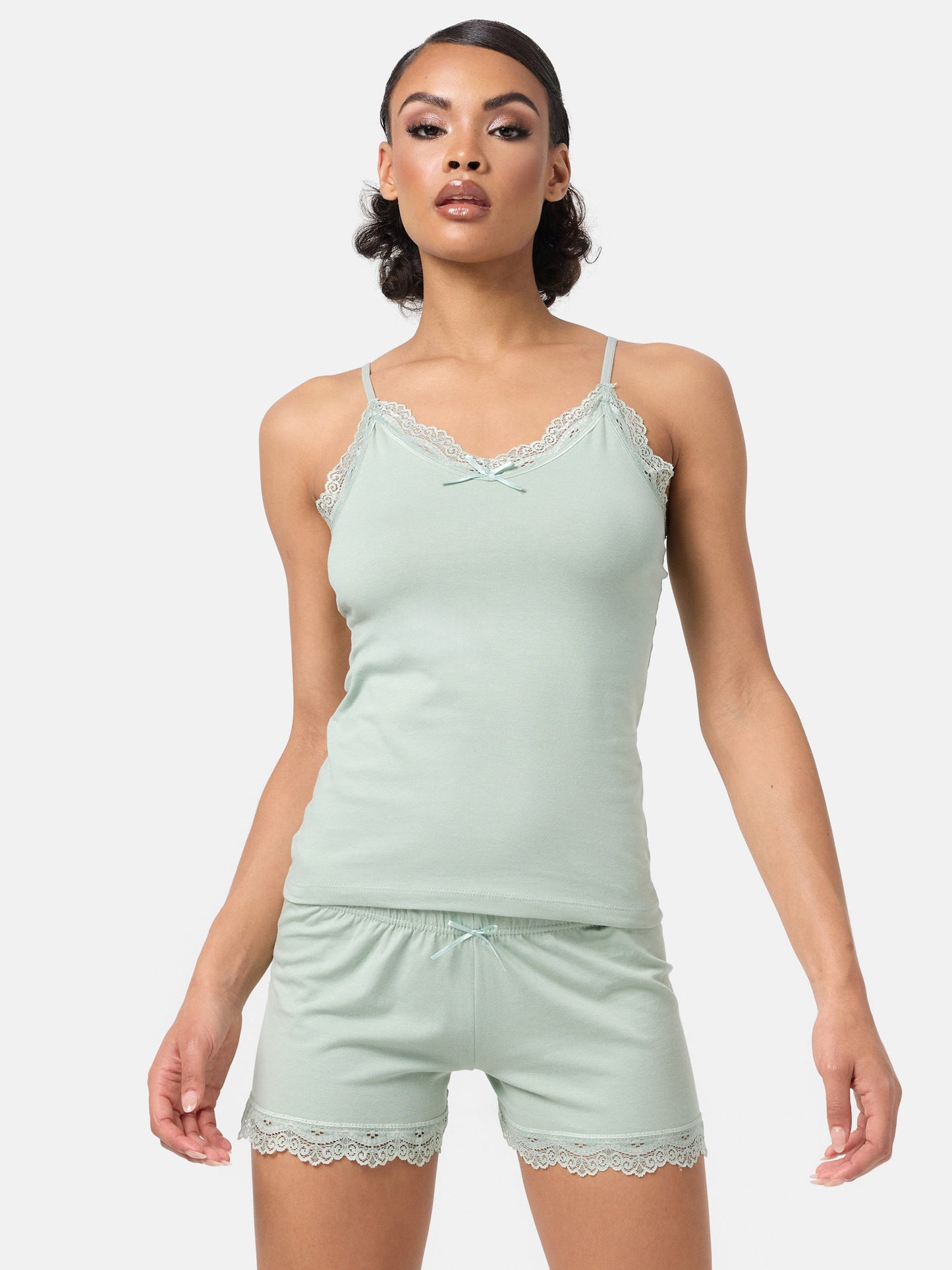Ensemble de nuit pour femme Tazzio, maillot de corps et culotte F908