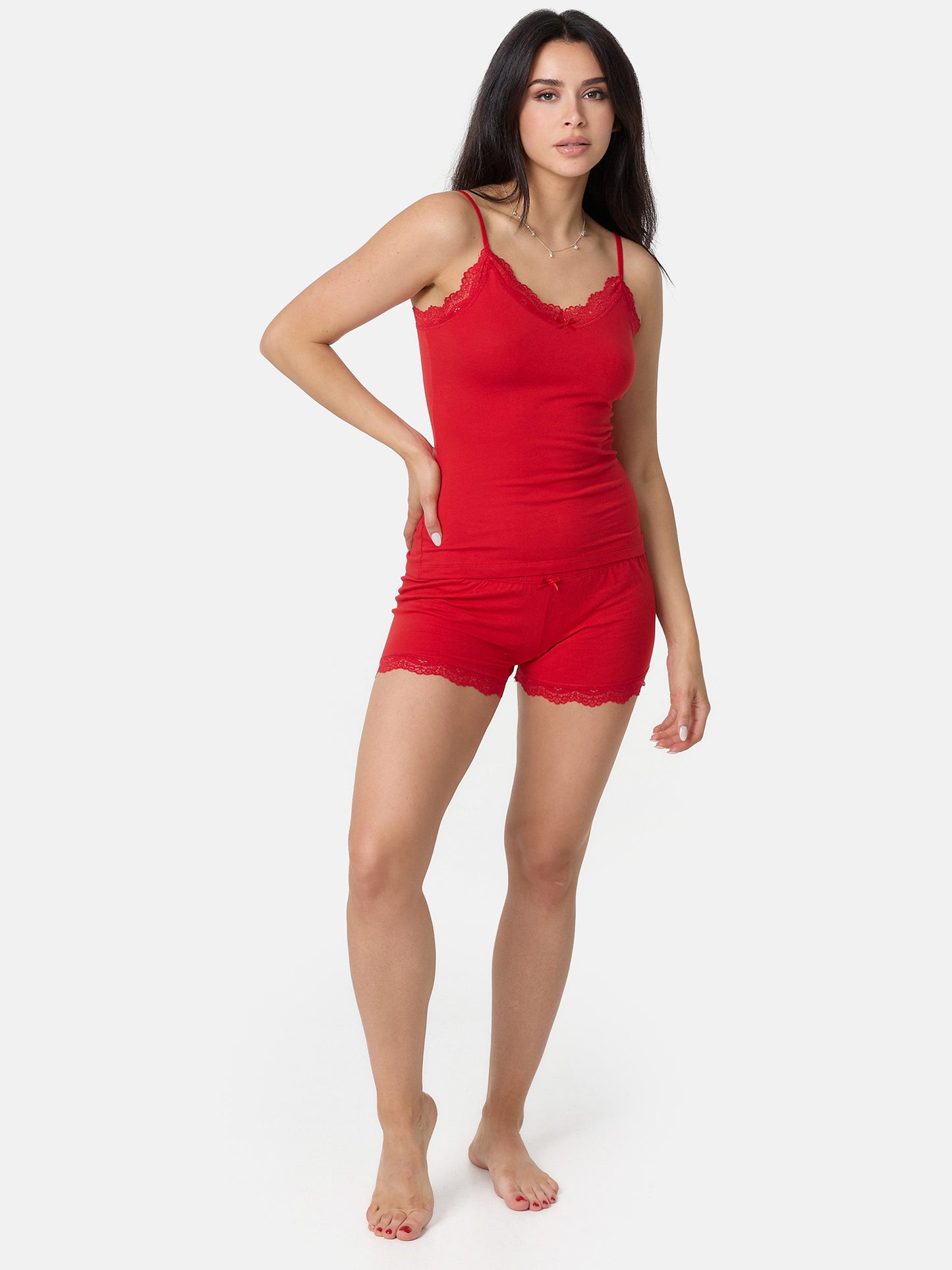 Ensemble de nuit pour femme Tazzio, maillot de corps et culotte F908