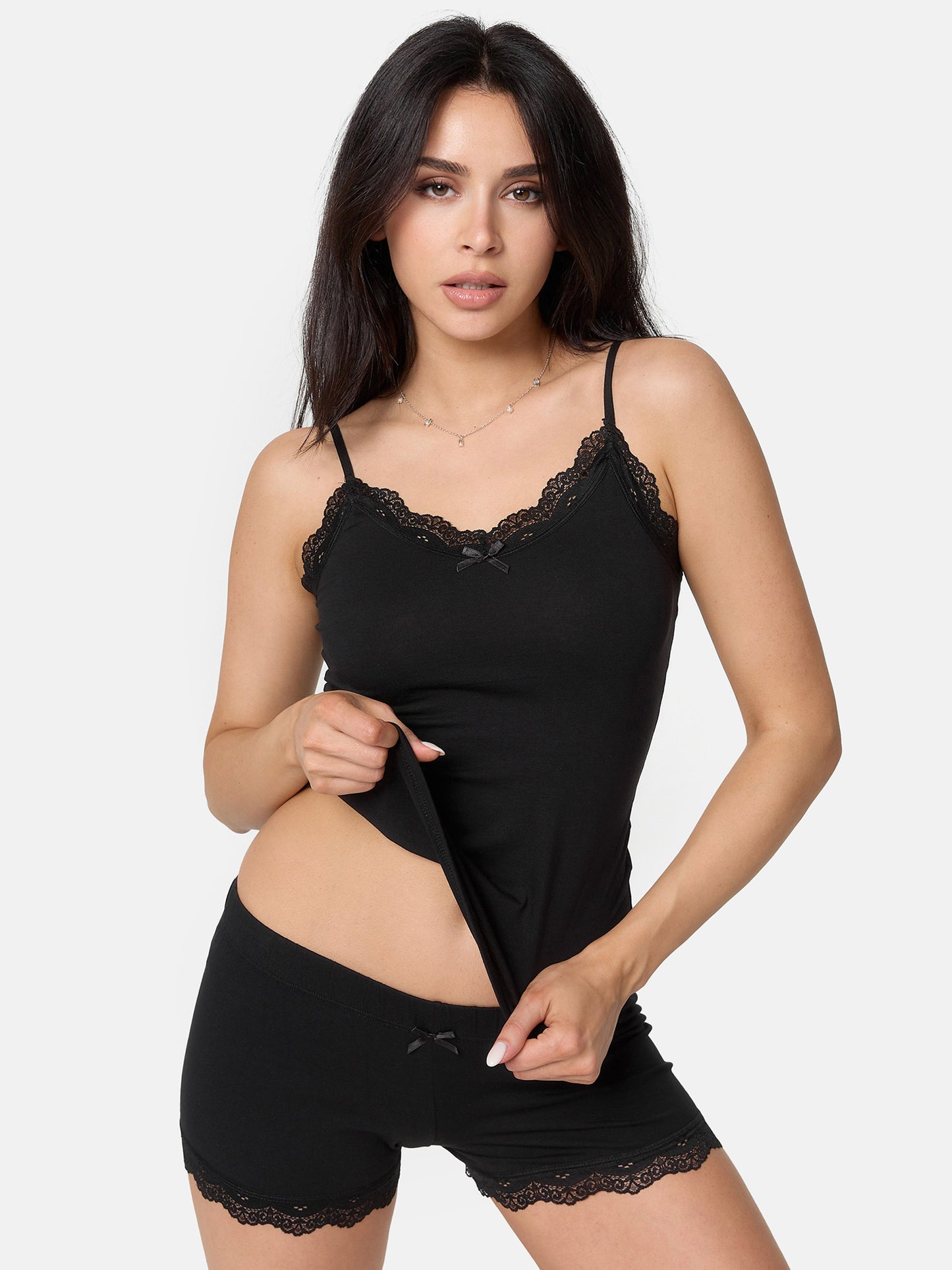 Ensemble de nuit pour femme Tazzio, maillot de corps et culotte F908