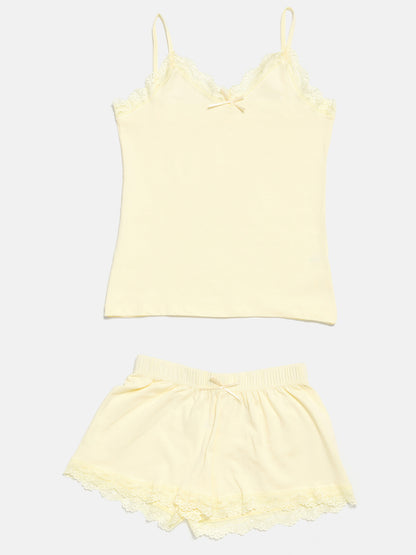 Ensemble de nuit pour femme Tazzio, maillot de corps et culotte F908