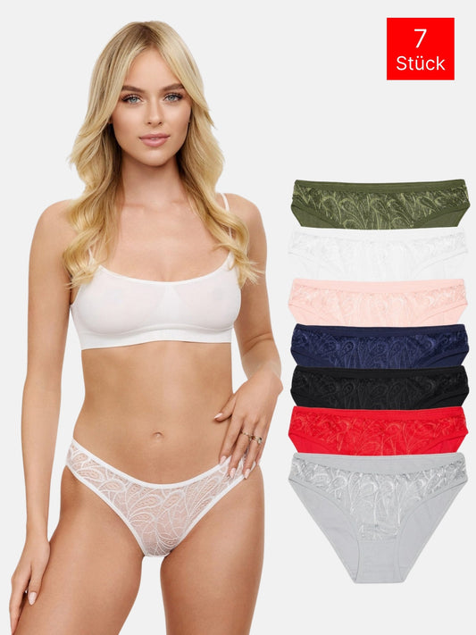 Lot de 7 slips pour femme Tazzio F911