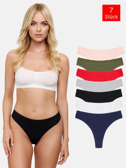 Tazzio Damen String 7er-Pack F912