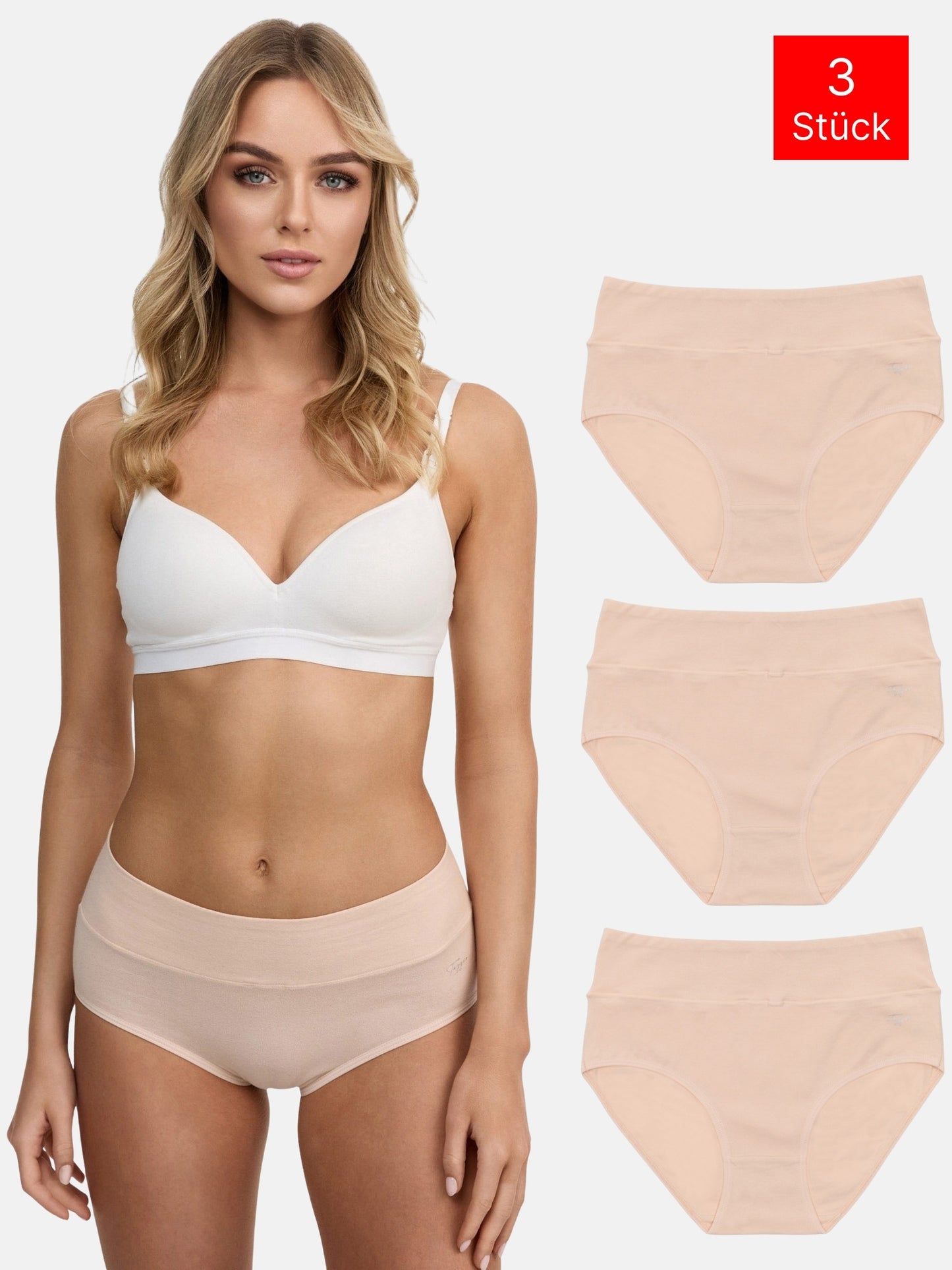 Tazzio Damen Slip 3er-Pack F920