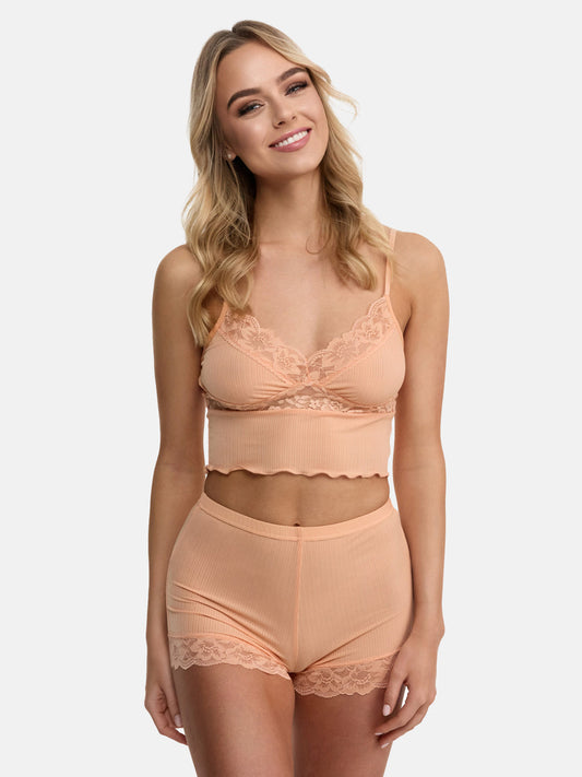 Tazzio Damen Nachtwäsche-Set Unterhemd und Panty F921