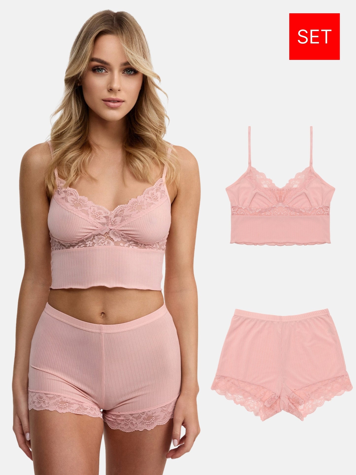 Tazzio Damen Nachtwäsche-Set F921