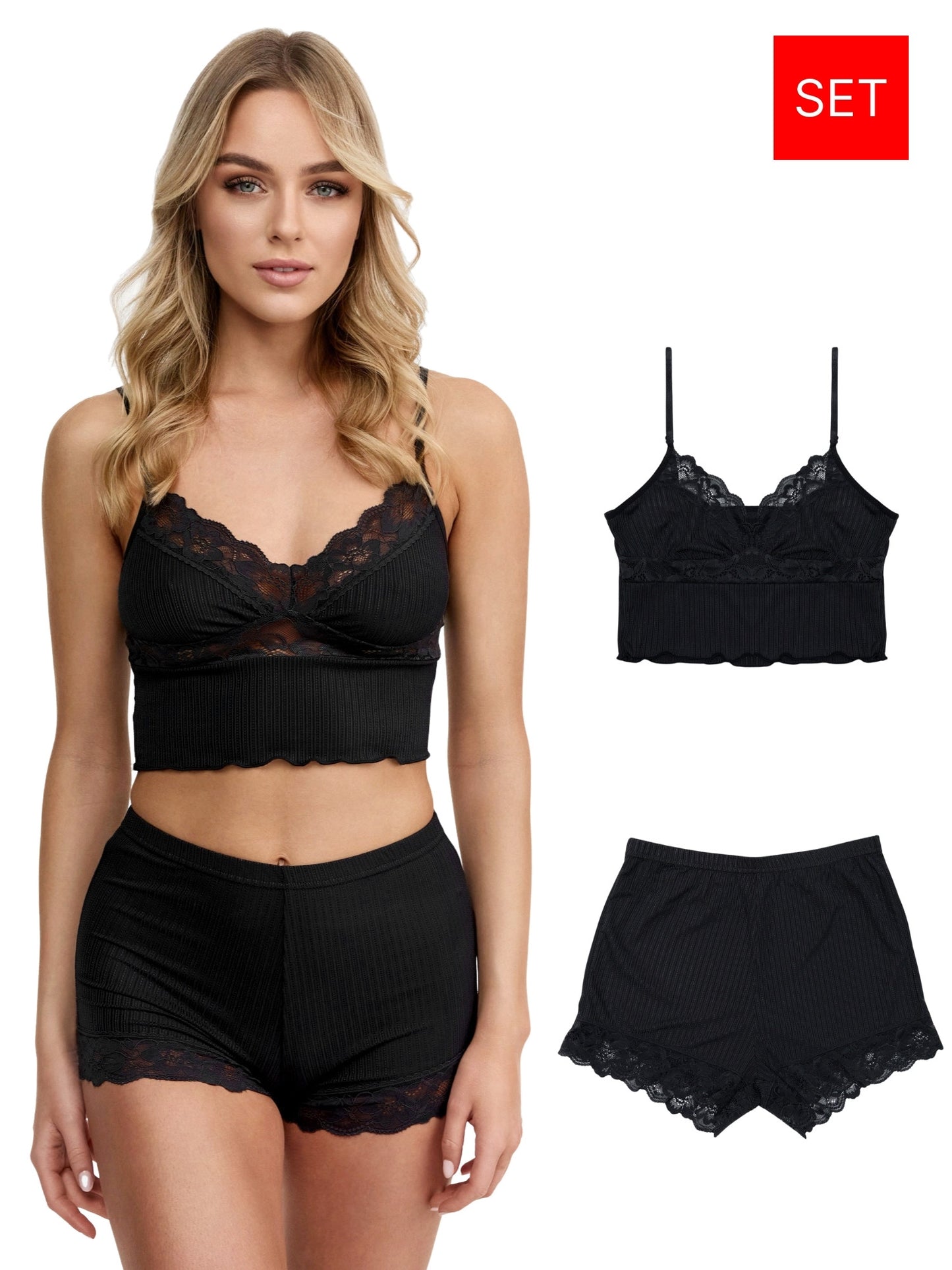 Tazzio Damen Nachtwäsche-Set F921