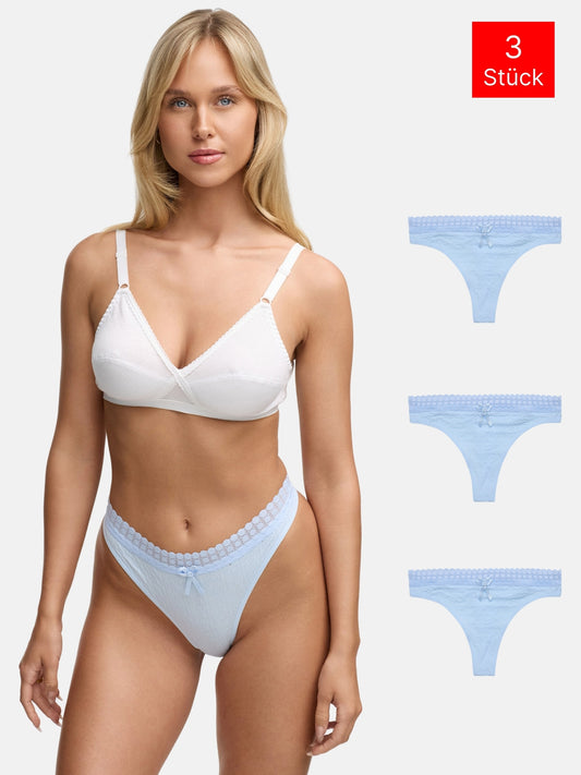 Tazzio Damen String 3er-Pack F927
