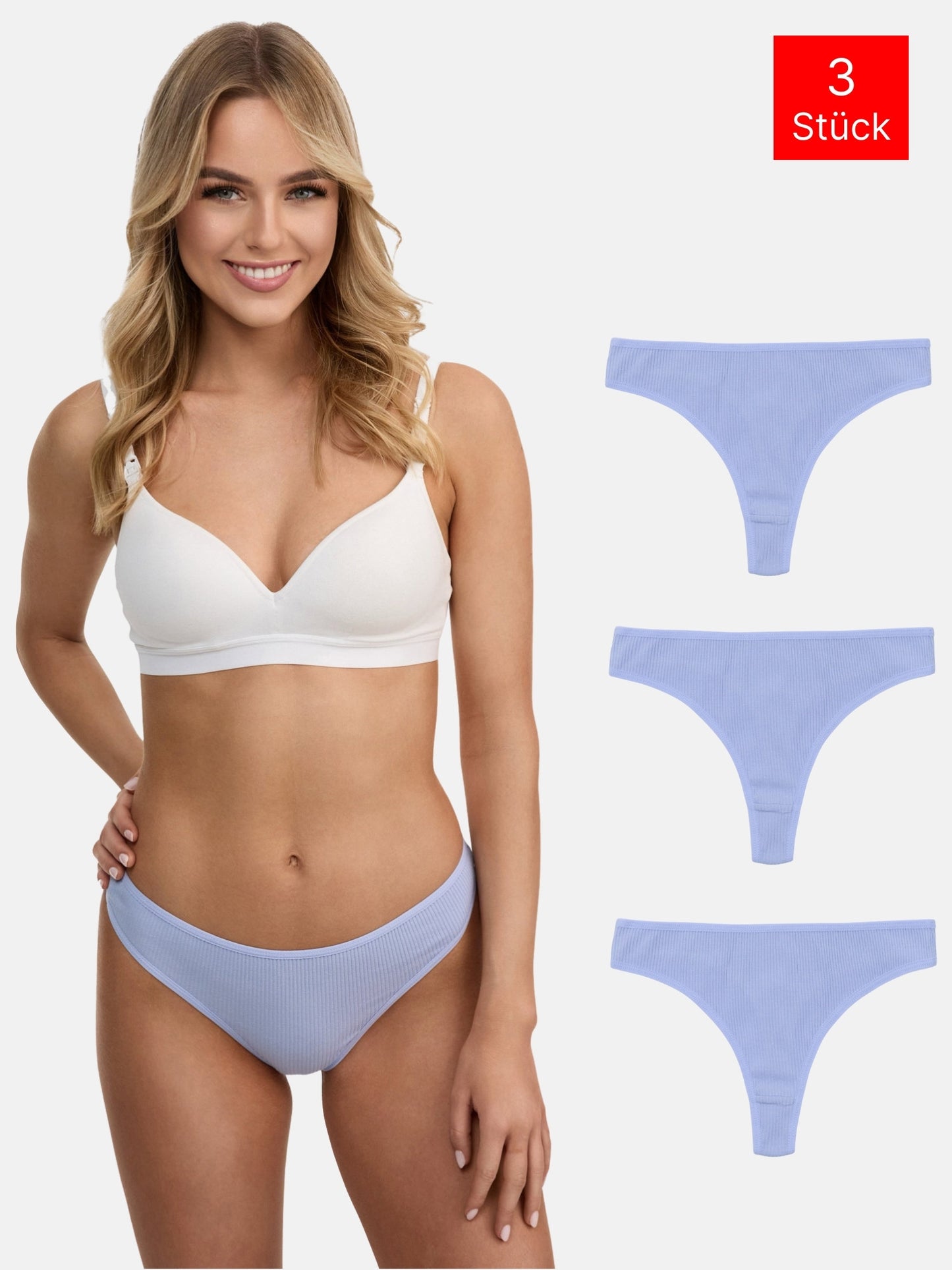 Tazzio Damen String 3er-Pack F933